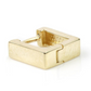 Solid 9ct Square Yellow Gold Huggies, available at Ella Ray Jewellery