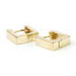 Solid 9ct Square Yellow Gold Huggies, available at Ella Ray Jewellery