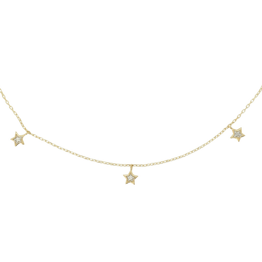 14ct Diamond Star Bracelet