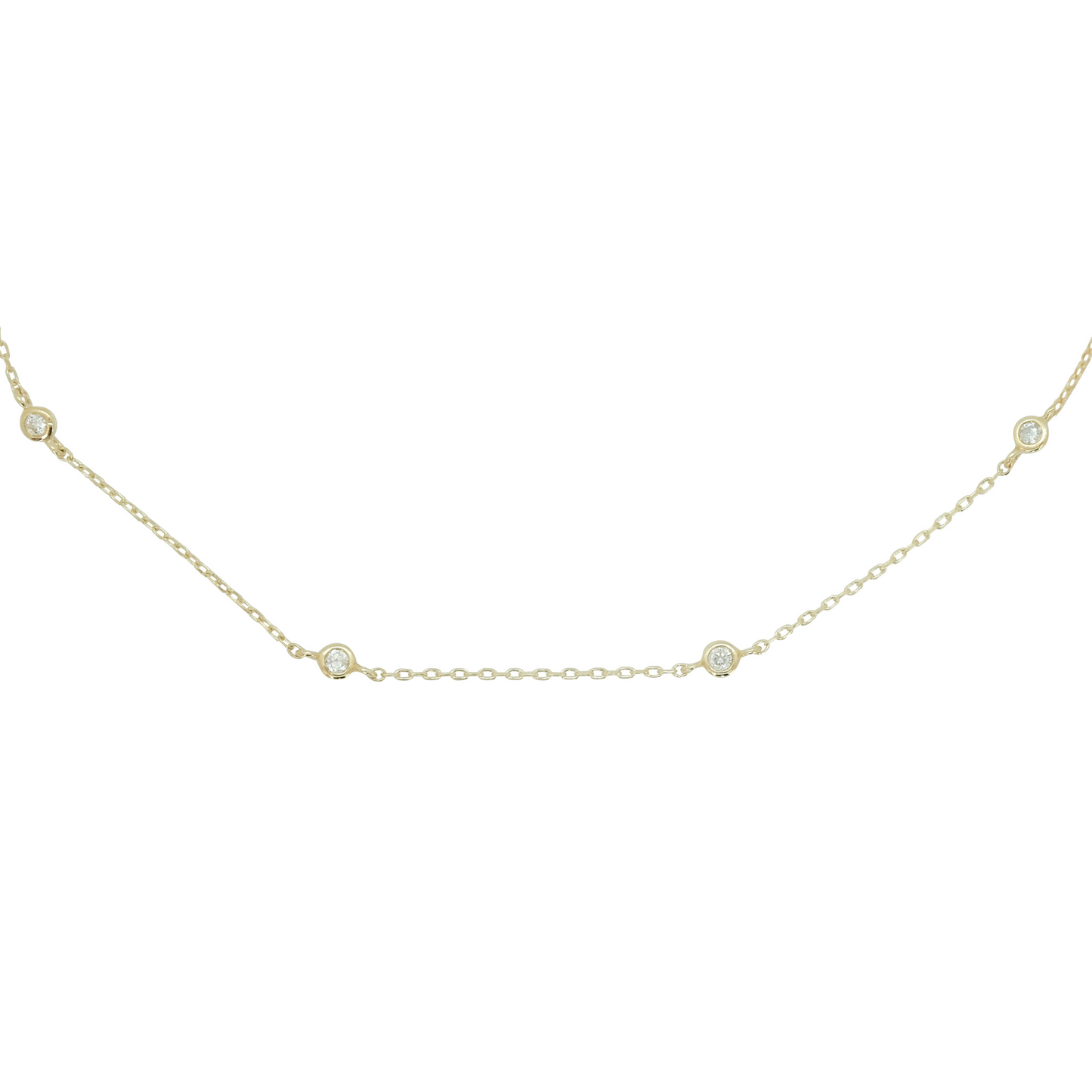14ct recycled gold diamond bracelet on plain white background