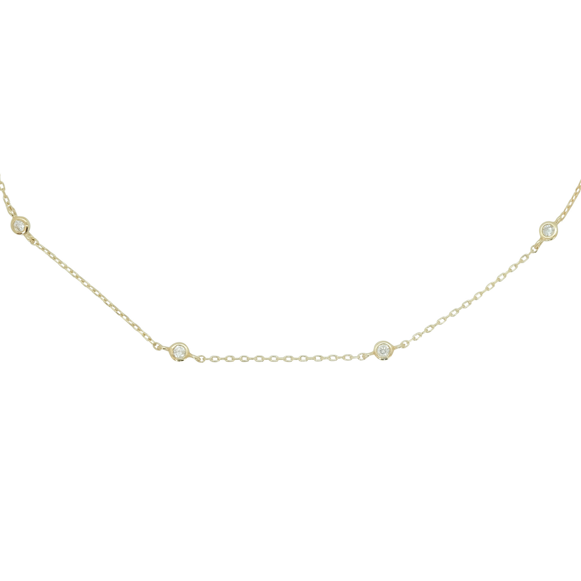14ct recycled gold diamond bracelet on plain white background