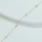 14ct recycled gold diamond bracelet on white background with pampas