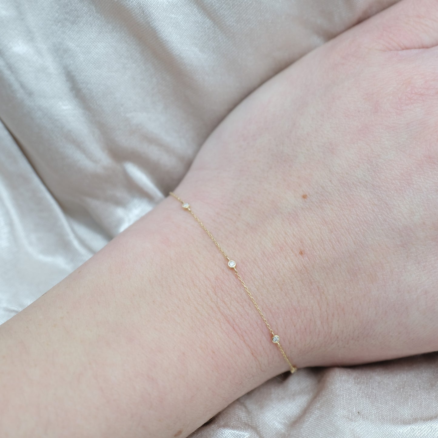 14k Gold Diamond Bracelet