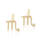 14ct Scorpio Stud Earrings from Ella Ray Jewellery: Stylish stud earrings crafted from 14ct gold, featuring a distinctive Scorpio zodiac symbol design, perfect for expressing individuality and astrological significance in your accessory collection.
