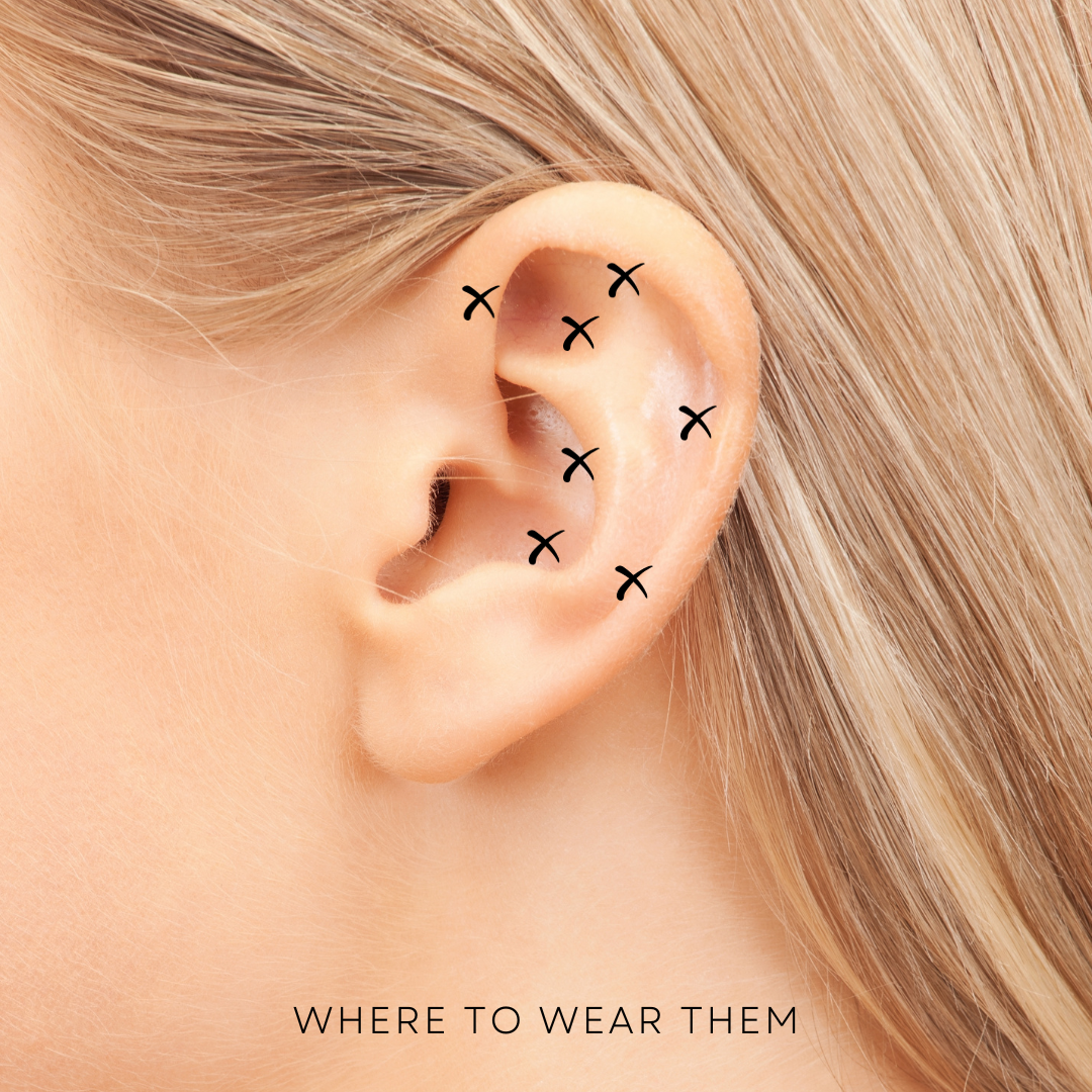 Internal Snake Attachment - 14k Gold Cartilage Earrings